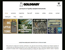 Tablet Screenshot of goldbaby.co.nz